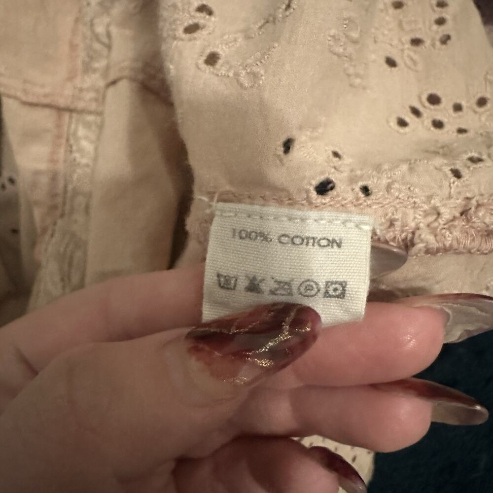 Magnolia Pearl Eyelet VIRGIE Dress Embroidered Birds Color Molly Gorgeous! - Picture 7 of 8
